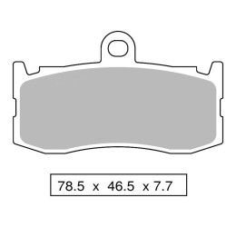 Pastiglie freno anteriori ZCOO per Triumph Daytona 675 09-14 - Mescola EX sinterizzata ceramica Pista N008