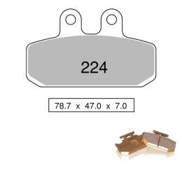 Pastiglie freno anteriori Nissin per aprilia red rose 125 88-92 - Mescola Organica Off Road GS 02 442P22402