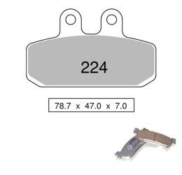 Pastiglie freno anteriori Nissin per aprilia red rose 125 88-92 - Mescola Organica SS 00 442P22400