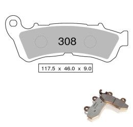 Pastiglie freno anteriori Nissin per Honda Crosstourer 1200 12-25 - Mescola Sinterizzata ST/MX 03 442P30803