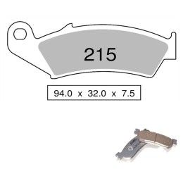 Pastiglie freno anteriori Nissin per honda nx 125 trancity 90-98 - Mescola Organica SS 00 442P21500