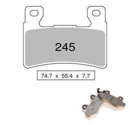 Pastiglie freno anteriori Nissin per Honda VTR SP2-RC51 02-06 - Mescola Sinterizzata ST/MX 03 442P24503