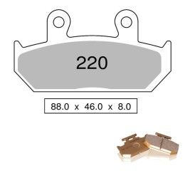 Pastiglie freno anteriori Nissin per Honda XL 600 V Transalp 91-93 - Mescola Organica Off Road GS 02 442P22002