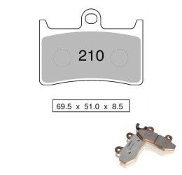 Pastiglie freno anteriori Nissin per Yamaha Niken 850 18-19 - Mescola Sinterizzata ST/MX 03 442P21003