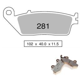 Pastiglie freno anteriori Nissin per Yamaha X-Max 250 ABS 11-14 - Mescola Sinterizzata ST/MX 03 442P28103