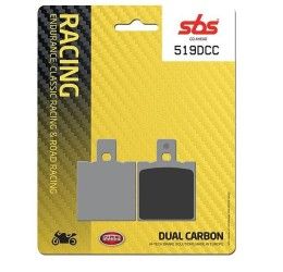 Pastiglie freno anteriori SBS per Aprilia RS 50 Extrema 93-99 - Mescola DCC Dual carbon classic pista 519DCC