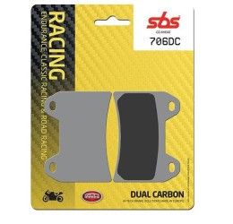 Pastiglie freno anteriori SBS per Benelli BN 302 14-16 - Mescola DC Dual carbon pista 706DC