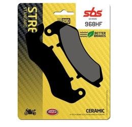Pastiglie freno anteriori SBS per Benelli Leoncino 125 22-23 - Mescola HF ceramica strada 968HF