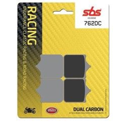 Pastiglie freno anteriori SBS per Benelli Tornado TRE 900 03-06 - Mescola DC Dual carbon pista 762DC