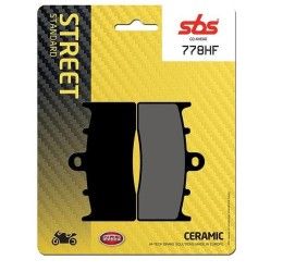 Pastiglie freno anteriori SBS per BMW K 1300 R 09-15 - Mescola HF ceramica strada 778HF