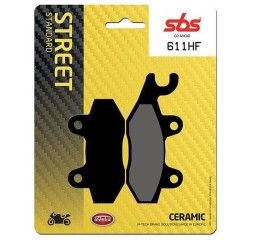 Pastiglie freno anteriori SBS per brixton bx cbs 125 18-20 - Mescola HF ceramica strada 611HF (Pinza sinistra)