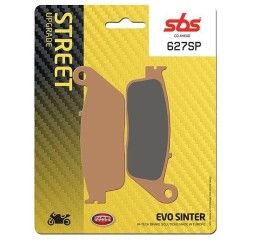 Pastiglie freno anteriori SBS per Honda Hornet 600 98-13 - Mescola SP-EVO sinterizzata strada 627SP (ULTIMO PEZZO DISPONIBILE)