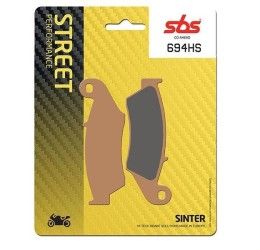 Pastiglie freno anteriori SBS per Honda XR 400 R 96-04 - Mescola HS sinterizzata strada 694HS