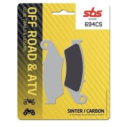 Pastiglie freno anteriori SBS per Honda XR 400 R Supermotard 96-04 - Mescola CS Carbon Off-road 694CS