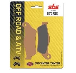 Pastiglie freno anteriori SBS per Husqvarna SM 125 98-99 - Mescola RSI sinterizzata Off-road 671RSI