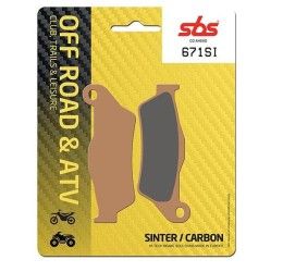 Pastiglie freno anteriori SBS per Husqvarna WR 250 95-13 - Mescola SI sinterizzata Off-road 671SI