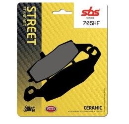Pastiglie freno anteriori SBS per Kawasaki ER6N 06-16 - Mescola HF ceramica strada 705HF (Pinza sinistra)