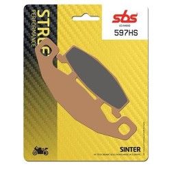 Pastiglie freno anteriori SBS per Kawasaki KLE 500 91-07 - Mescola HS sinterizzata strada 597HS