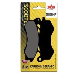 Pastiglie freno anteriori SBS per Kymco People One E4 125 16-20 - Mescola HF ceramica strada 205HF