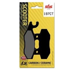 Pastiglie freno anteriori SBS per Peugeot Geopolis 300 10-11 - Mescola CT Carbon Ceramica Scooter 197CT (Pinza sinistra)