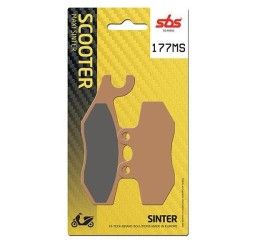 Pastiglie freno anteriori SBS per Piaggio Fly 125 ie 3V 13-17 - Mescola MS Sinterizzata Scooter 177MS
