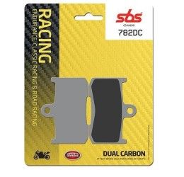 Pastiglie freno anteriori SBS per Suzuki GSX-8R 24-25 - Mescola DC Dual carbon pista 782DC