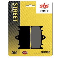 Pastiglie freno anteriori SBS per Suzuki RGV gamma 250 vj22 90-95 - Mescola HF ceramica strada 631HF