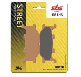 Pastiglie freno anteriori SBS per Yamaha MT-03 660 05-13 - Mescola HS sinterizzata strada 691HS