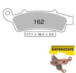 Pastiglie freno anteriori Trofeo by Ognibene per Aprilia Atlantic 500 05-09 - Mescola Sinterizzata 01 43016201