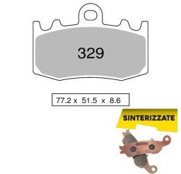 Pastiglie freno anteriori Trofeo by Ognibene per BMW R 1200 S 06-07 - Mescola Sinterizzata 01 43032901