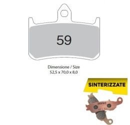 Pastiglie freno anteriori Trofeo by Ognibene per Honda RS 125 GP 95-05 - Mescola Sinterizzata 01 43005901