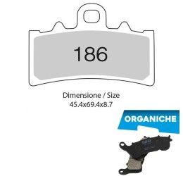 Pastiglie freno anteriori Trofeo by Ognibene per KTM 390 Duke 13-22 - Mescola Organica 00 43018600