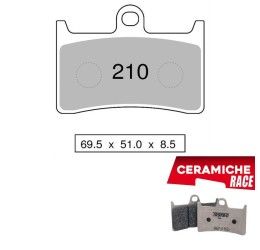 Pastiglie freno anteriori Trofeo by Ognibene per Yamaha Niken 850 18-19 - Mescola Brenta Ceramica 221 430210221