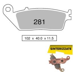 Pastiglie freno anteriori Trofeo by Ognibene per Yamaha X-Max 250 ABS 11-14 - Mescola Sinterizzata 01 43028101