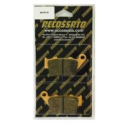 Pastiglie freno posteriori Accossato per Yamaha TT 600 E 96-01 - Mescola OR organica AGPP91OR