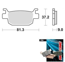 Pastiglie freno posteriori Braking per Honda ADV 350 ABS 22-25 - Mescola P30 sinterizzata scooter P30908