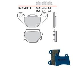 Pastiglie freno posteriori Brembo per aprilia etx 125 99-02 - Mescola TT Carbon Ceramica Semimetallica 07KS04TT
