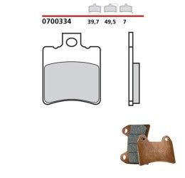 Pastiglie freno posteriori Brembo per aprilia leonardo 150 96-98 - Mescola primo equipaggiamento 0700334