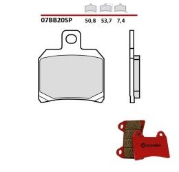 Pastiglie freno posteriori Brembo per Aprilia RSV 1000 Factory 04-08 - Mescola SP sinterizzata 07BB20SP