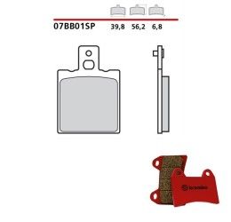 Pastiglie freno posteriori Brembo per Cagiva Mito 125 90-93 - Mescola SP sinterizzata 07BB01SP