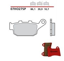 Pastiglie freno posteriori Brembo per Honda Africa Twin XRV 750 90-03 - Mescola SP sinterizzata 07HO27SP