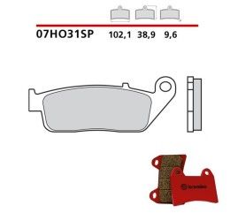 Pastiglie freno posteriori Brembo per Honda CBR 1000 F 89-92 - Mescola SP sinterizzata 07HO31SP