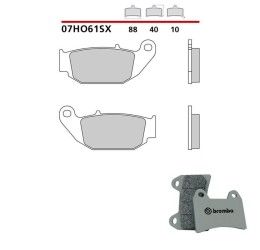 Pastiglie freno posteriori Brembo per Honda CRF L 300 ABS 2021 - Mescola SX sinterizzata 07HO61SX