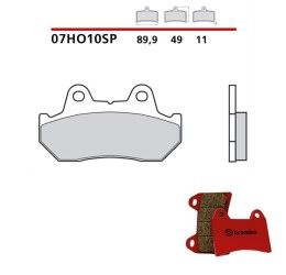 Pastiglie freno posteriori Brembo per Honda NSR 500 85-02 - Mescola SP sinterizzata 07HO10SP