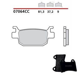 Pastiglie freno posteriori Brembo per Honda SH 300 i 06-14 - Mescola primo equipaggiamento Scooter 07064