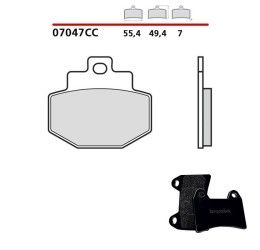 Pastiglie freno posteriori Brembo per Piaggio Vespa GTS 300 Super 08-16 - Mescola primo equipaggiamento Scooter 07047