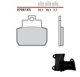 Pastiglie freno posteriori Brembo per Piaggio X8 250 05-08 - Mescola primo equipaggiamento Scooter 07061