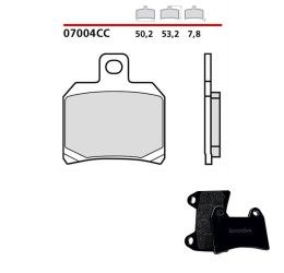 Pastiglie freno posteriori Brembo per Piaggio X9 250 Evolution 2004 | 2006 - Mescola primo equipaggiamento Scooter 07004