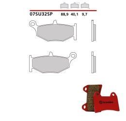 Pastiglie freno posteriori Brembo per Suzuki GSR 600 06-10 - Mescola SP sinterizzata 07SU32SP