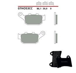 Pastiglie freno posteriori Brembo per Voge Valico 525 DSX 23-24 - Mescola CC carbon ceramica 07HO53CC